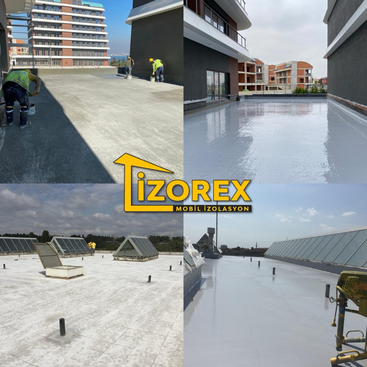 İzorex çatı/teras yalıtım uygulaması